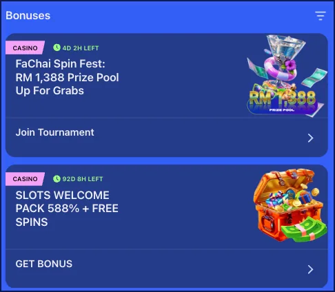 Bonus kasino langsung DK88 untuk meja baccarat dan blackjack